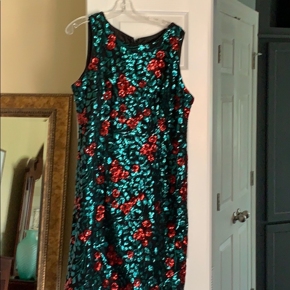 Sequined cocktail dress